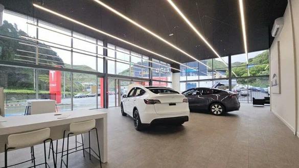 Tesla Showroom interior